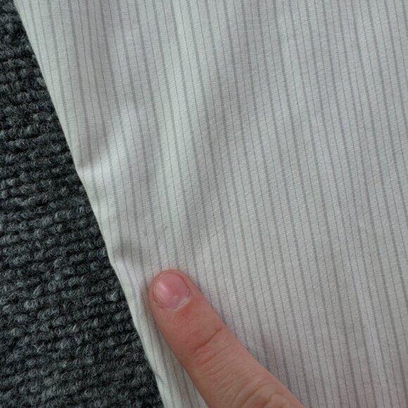 Brooks Brothers 16.5 32 Striped Ivory Gray Slim Fit Point Non Iron Button Up - Picture 14 of 16